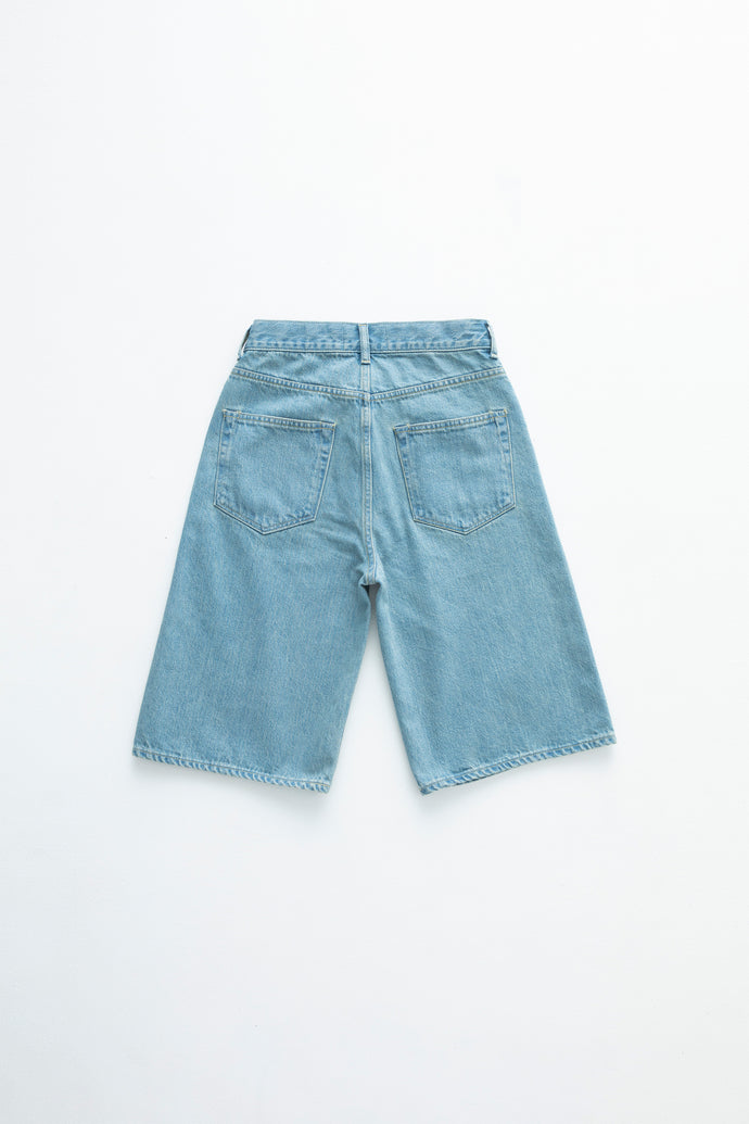 The Turquoise Jean Short Solid 7year
