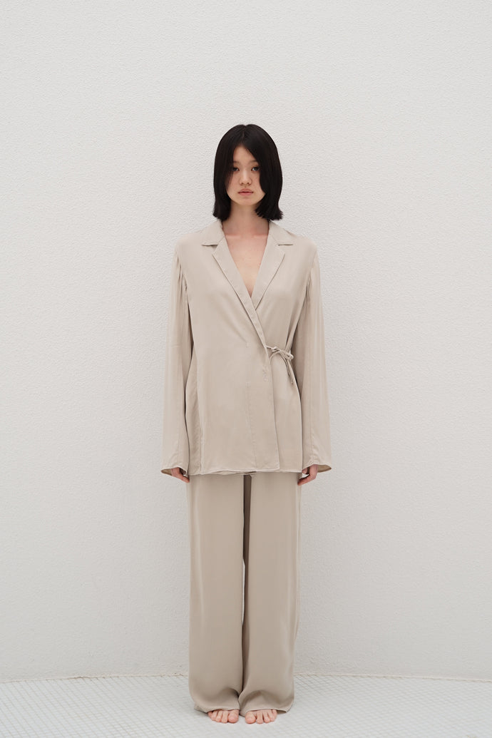 The Sea Blue Chalcedony Jacket Beige