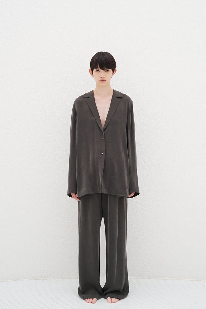 The Sea Blue Chalcedony Jacket Charcoal