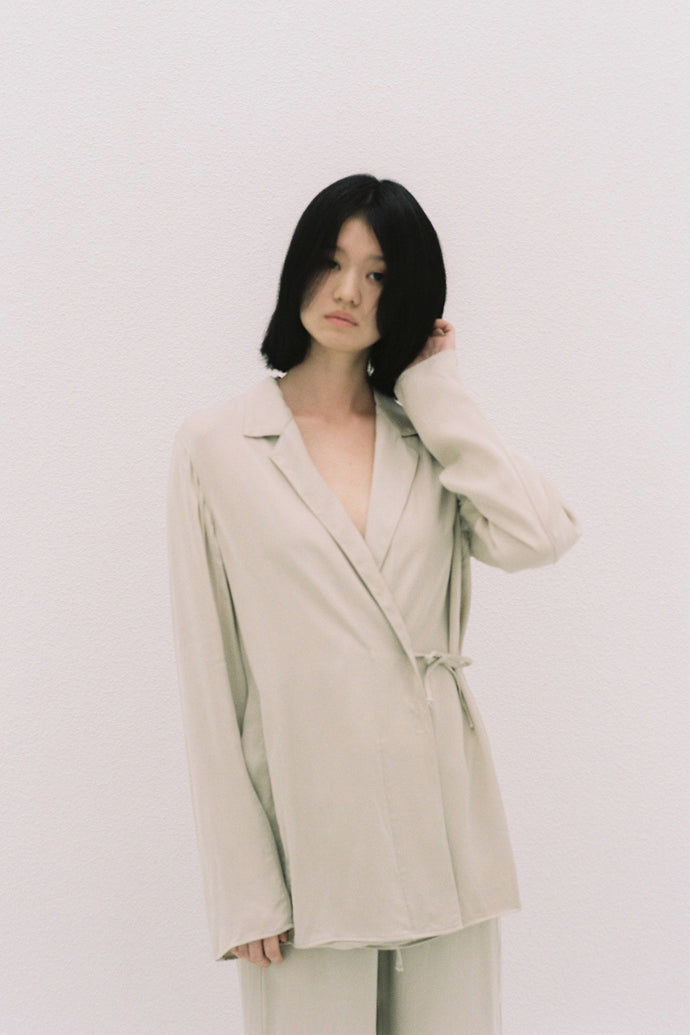 The Sea Blue Chalcedony Jacket Beige