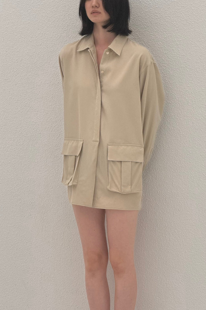 Safari Wool Shirt Beige