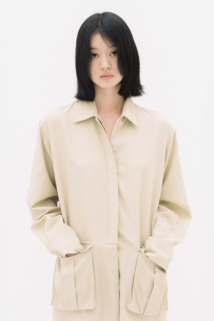 Safari Wool Shirt Beige