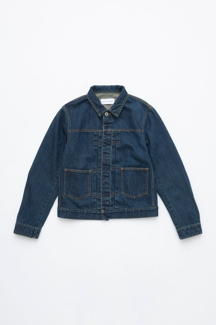 The Emerald Denim Jacket Solid 1wash