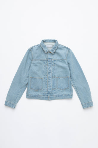 The Emerald Denim Jacket Solid 7year
