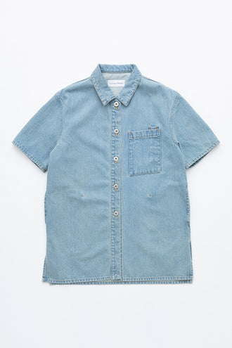 Short Sleeve Denim Jacket Solid 7year