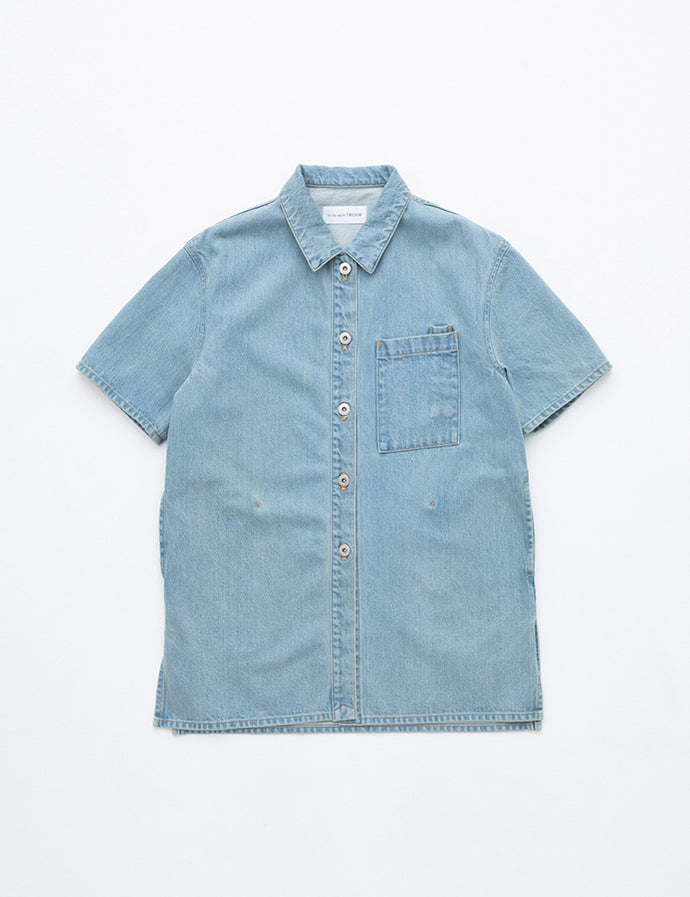 Short Sleeve Denim Jacket Solid 7year