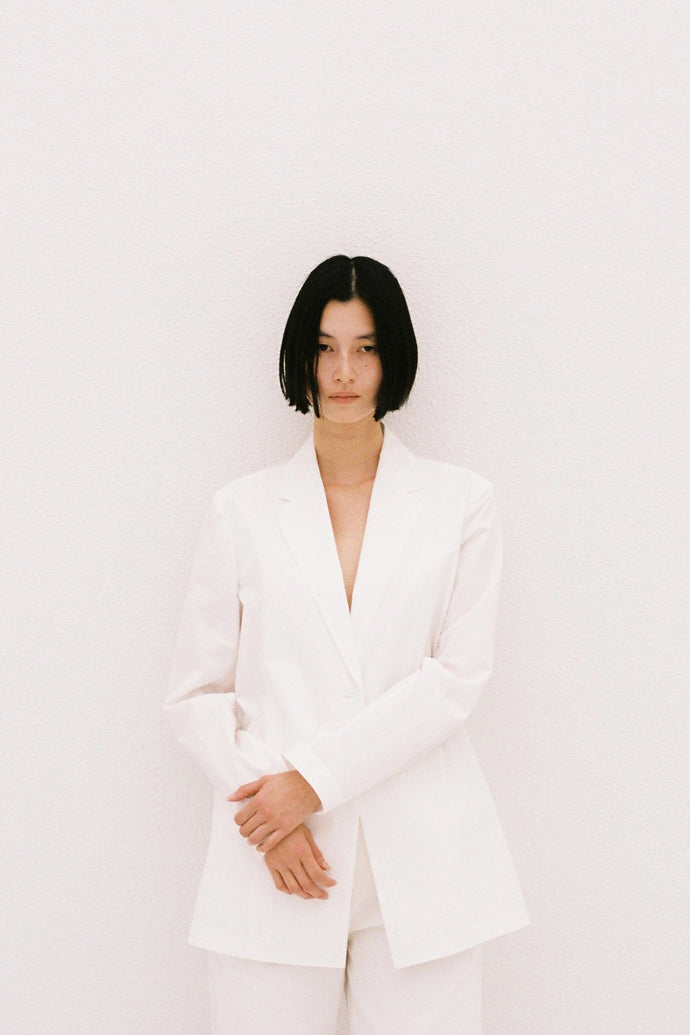 Tailored Shirt Jacket White