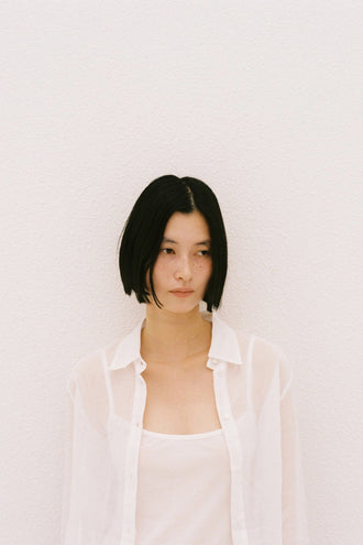 Cotton Lawn Sheer Shirt White