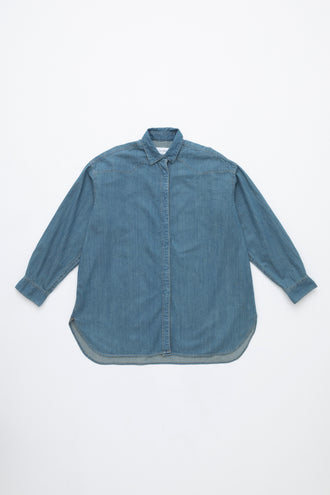 The Turquoise Oversized Denim Shirt Solid 3year