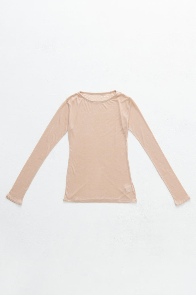 Crew Neck Top Cashmere-Blended Pink