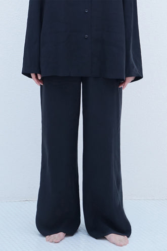 The Sea Blue Chalcedony Trouser Black