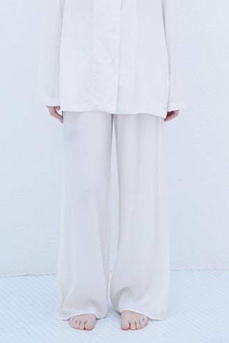 The Sea Blue Chalcedony Trouser Ivory