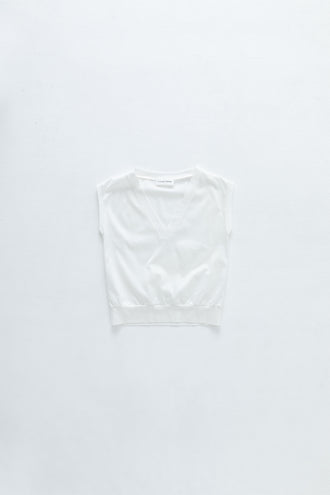 V-Neck Vest White